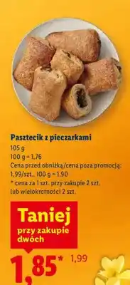 Lidl Pasztecik z pieczarkami oferta