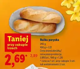 Lidl Bułka paryska oferta