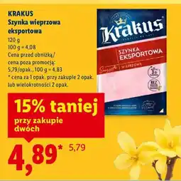 Lidl Szynka wieprzowa eksportowa oferta