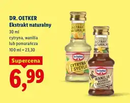 Lidl Ekstrakt naturalny cytryna, wanilia lub pomarańcza oferta