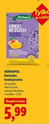 Lidl Herbatka funkcjonalna lekki brzuch, energia lub głowa oferta
