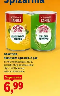 Lidl Kukurydza i groszek 2-pak oferta