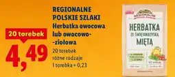 Lidl Herbatka owocowa lub owocowo-ziołowa różne rodzaje oferta