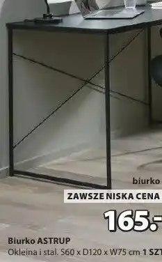 JYSK Biurko Astrup okleina i stal oferta