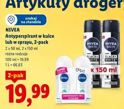 Lidl Antyperspirant w kulce lub w sprayu, 2-pack, różne rodzaje oferta