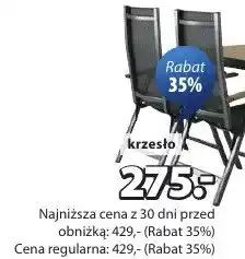 JYSK Jutlandia krzesło Gudhjem krzesło: stal i technorattan oferta