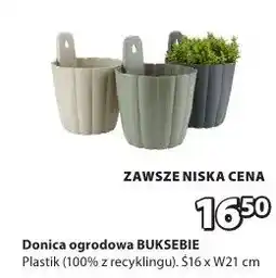 JYSK Doniczka ogrodowa Buksebie plastik (100% z recyklingu) oferta