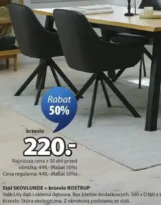 JYSK Krzesło Rostrup oferta