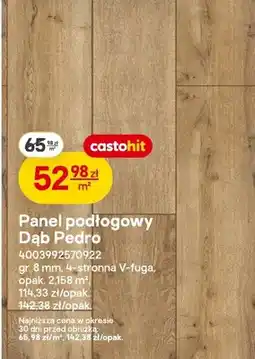 Castorama Panel podłogowy Dąb Pedro oferta