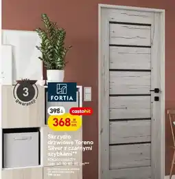 Castorama Skrzydło drzwiowe Toreno Silver z czarnymi szybkami oferta