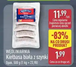ALDI Kiełbasa biała z szynki oferta