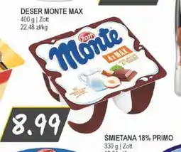 Słoneczko Zott Deser Monte Max oferta