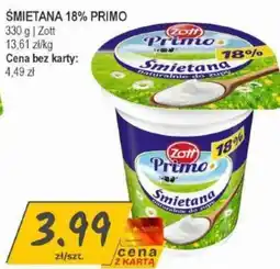 Słoneczko Smietana 18% Primo oferta