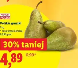 Lidl Polskie gruszki oferta