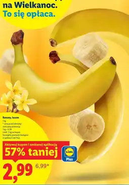 Lidl Banany, luzem oferta