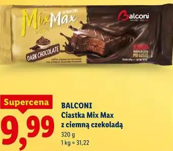 Lidl BALCONI Ciastka Mix Max z ciemną czekoladą oferta