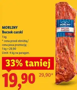 Lidl MORLINY Boczek carski oferta