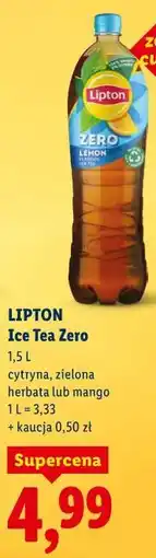 Lidl LIPTON Ice Tea Zero oferta