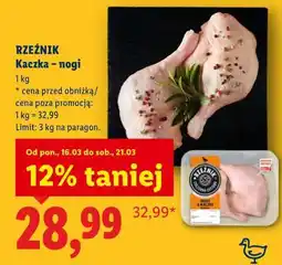 Lidl RZEŹNIK Kaczka - nogi oferta
