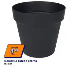 Action Doniczka Toledo czarna Ø 30 cm oferta