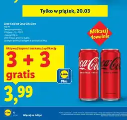 Lidl Napój Coca-Cola Original Taste oferta