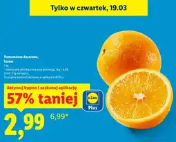Lidl Pomarańcze deserowe, luzem oferta