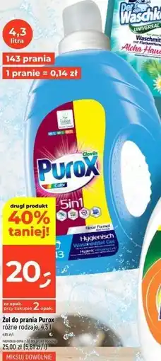 Dealz Żel do prania Purox oferta