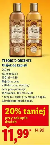 Lidl TESORI D'ORIENTE Olejek do kąpieli oferta