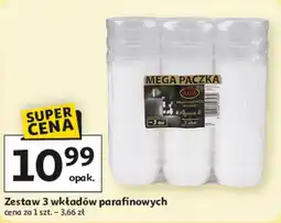 Auchan Zestaw 3 wkład3w parafinowych oferta
