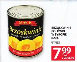 Selgros Brzoskwinie połówki MK oferta