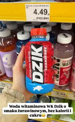 Dino Woda witaminowa o smaku żurawinowym, bez kalorii i cukru oferta