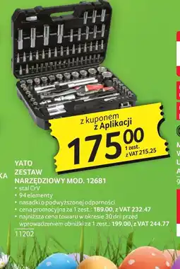 Selgros Zestaw narzędziowy Yato oferta
