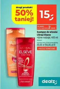 Dealz Szampon do włosów różne rodzaje oferta