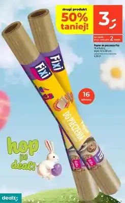 Dealz Papier do pieczenia 16 arkuszy, wym. 42 x 38 cm oferta