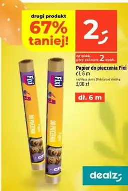 Dealz Papier do pieczenia dł. 6 m oferta