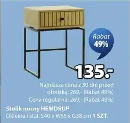 JYSK Stolik nocny S! oferta