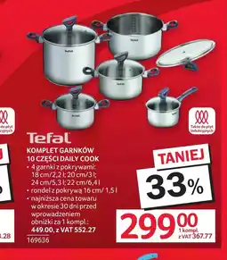 Selgros Zestaw garnków Tefal oferta