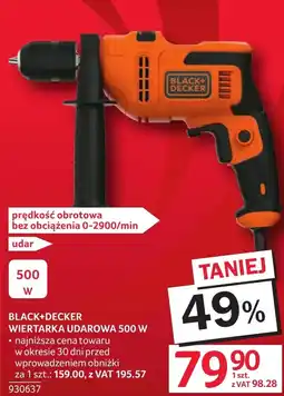 Selgros Wiertarka udarowa Black+Decker oferta