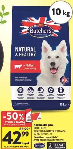 Intermarche Karma dla psa Butcher's natural & healthy oferta