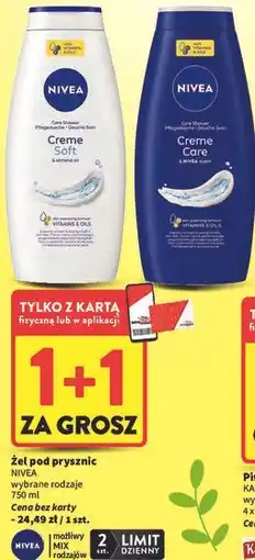 Intermarche Żel pod prysznic Nivea oferta