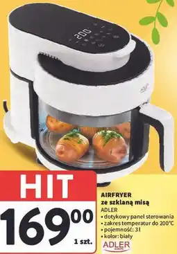 Intermarche Airfryer ze szklaną misą ADLER oferta