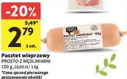 Intermarche Pasztet wieprzowy PROSTO Z WĘDLINIARNI oferta