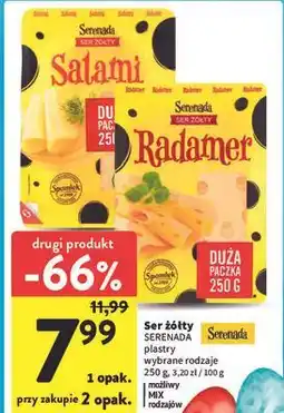 Intermarche Ser żółty SERENADA plastry wybrane rodzaje oferta