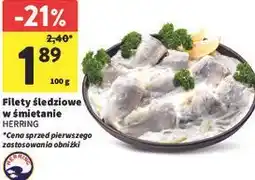 Intermarche Filety śledziowe w śmietanie HERRING oferta