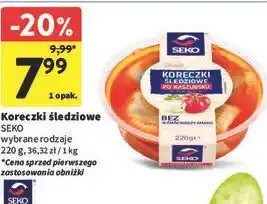 Intermarche Koreczki śledziowe SEKO oferta