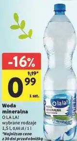 Intermarche Woda mineralna O LA LA! wybrane rodzaje oferta