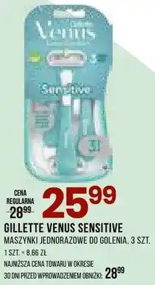 Drogerie Natura Maszynki jednorazowe do golenia venus sensitive oferta