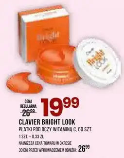 Drogerie Natura Płatki Clavier Bright Look pod oczy witamina C oferta