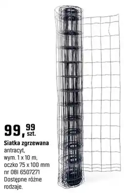 OBI Siatka zgrzewana antracyt oferta