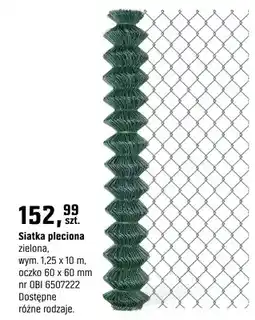 OBI Siatka pleciona zielona oferta